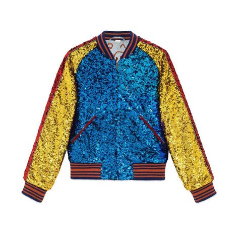 gucci sequin bomber jacket fake